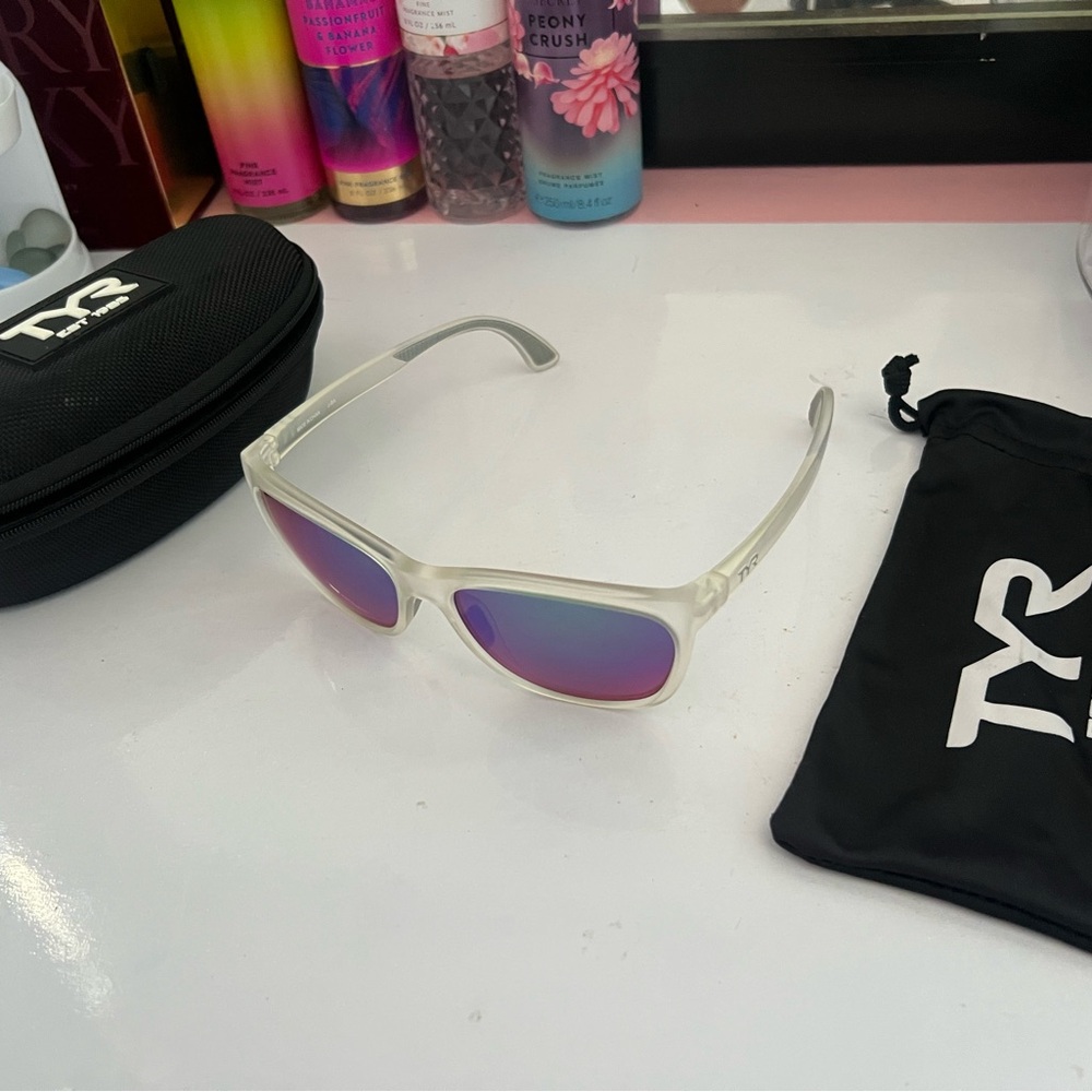 Clear Sunglasses with Reflective Lenses